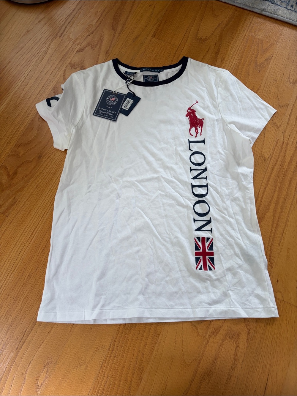 Ralph Lauren 2012 London Olympic T-shirt NWT size large white